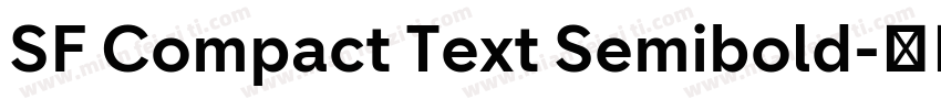 SF Compact Text Semibold字体转换